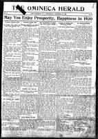 Omineca Herald, December, 25, 1929