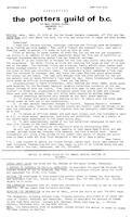 1979 Newsletter - Potters Guild of British Columbia