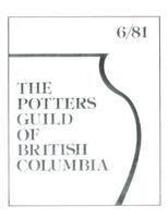 1981 June Newsletter Potters Guild of British Columbia