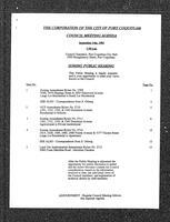 1992-09-14 - City of Port Coquitlam Council Meeting - Agenda and Minutes