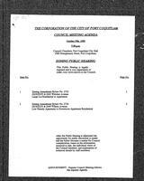 1992-10-19 - City of Port Coquitlam Council Meeting - Agenda and Minutes