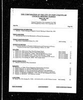   1993-03-15 - City of Port Coquitlam Council Meeting - Agenda   