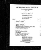   1993-04-05 - City of Port Coquitlam Council Meeting - Agenda   