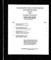   1993-07-12 - City of Port Coquitlam Council Meeting - Agenda   