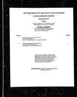 1993-11-29 - City of Port Coquitlam Council Meeting - Agenda