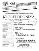L'ANSE-AU-SABLE, 2003