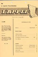 L'APPEL, LE MAGAZINE FRANCO-COLOMBIEN, 1968