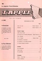 L'APPEL, LE MAGAZINE FRANCO-COLOMBIEN, 1967