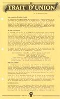 LE TRAIT D'UNION, 1984