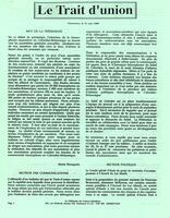 LE TRAIT D'UNION, 1990