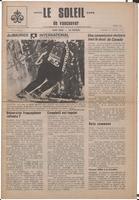 Le Soleil de Vancouver, February 27, 1970