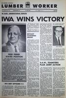 The Western Canadian Lumber Worker, Vol. XXXVI, No. 16, 2nd Issue Aug. 1968