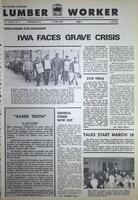 The Western Canadian Lumber Worker, Vol. XXXVI, No. 5, 1st Issue, Mar. 1968