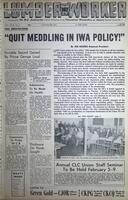 The Western Canadian Lumber Worker, Vol. XXIX, No. 2, 2nd Issue Jan. 1962