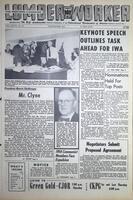 The Western Canadian Lumber Worker, Vol. XXVII, No. 19, 1st Issue Oct. 1960