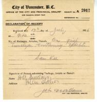 Certificate of City Analyst