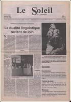 Le Soleil de Colombie, February 21, 1992