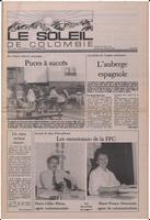 Le Soleil de Colombie, September 26, 1986