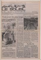 Le Soleil de Colombie, June 27, 1986