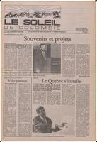 Le Soleil de Colombie, May 10, 1985