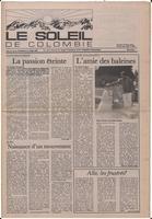 Le Soleil de Colombie, April 12, 1985