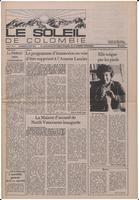 Le Soleil de Colombie, May 18, 1984