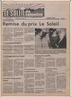 Le Soleil de Colombie, October 15, 1979