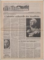 Le Soleil de Colombie, September 9, 1977