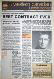   The Western Canadian Lumber Worker, Vol. XL No. 4, Jul.-Aug. 1972   , page 1