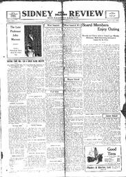 Sidney And Islands Review Thu, July 29, 1920 (Page 1)