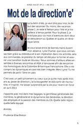   LA VOIX DES KOOTENAYS, 2012   , page 5