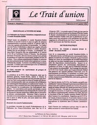   LE TRAIT D'UNION, 1992   , page 1