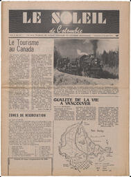 Le Soleil de Colombie, August 29, 1975, page 1