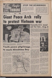   The Pacific Tribune - Friday, July 29, 1966   , page 1