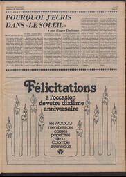 Le Soleil de Colombie, April 28, 1978, page 19