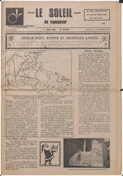 Le Soleil de Vancouver, December 20, 1968, page 1