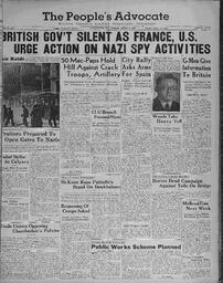 People's Advocate, April 8, 1938