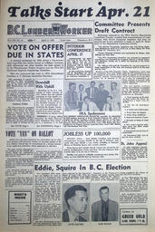 The B.C. Lumber Worker, Vol. XX, No. 10, April 17, 1952