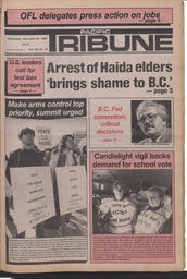   The Pacific Tribune - Wednesday, November 20, 1985   , page 1