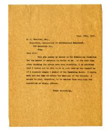 Copy of Letter from Vance to Wheatley