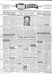 Saanich Peninsula And Gulf Islands Review Wed, May 7, 1952 (Page 1)