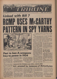   The Pacific Tribune - Friday, January 15, 1954   , page 1