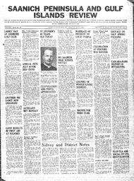 Saanich Peninsula And Gulf Islands Review Wed, June 3, 1942 (Page 1)