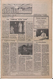 Le Soleil de Colombie, March 12, 1982, page 1