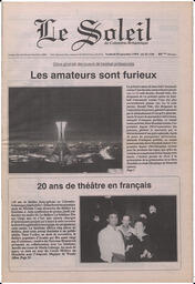 Le Soleil de Colombie-Britannique, September 23, 1994, page 1