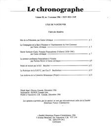   LE CHRONOGRAPHE, 1986   , page 3