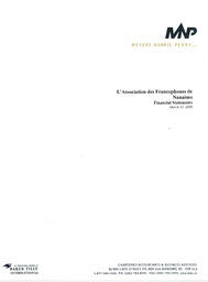   ÉTATS FINANCIERS - EN, 2006   , page 1