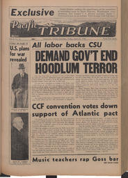   The Pacific Tribune - Friday, April 22, 1949   , page 1