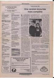 Le Soleil de Colombie, February 21, 1992, page 3