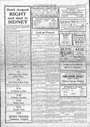 Sidney And Islands Review Thu, July 30, 1925 (Page 6)